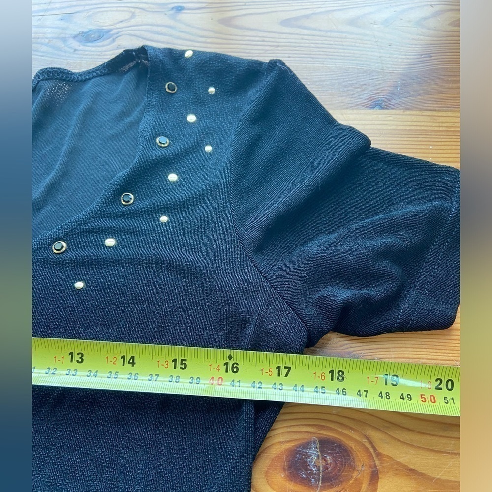 Joseph Ribkoff Black Dress 17 inches pit to pit likely medium - Picture 7 of 8
